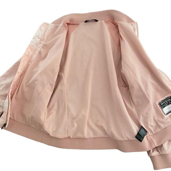 The North Face Pink Full Zip Jacket Girls XL 18 Windbreaker‎ Tie Dye Windwall - Picture 7 of 14